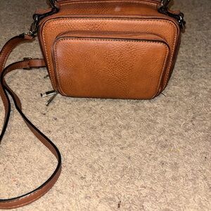 Brown Leather Crossbody Bag